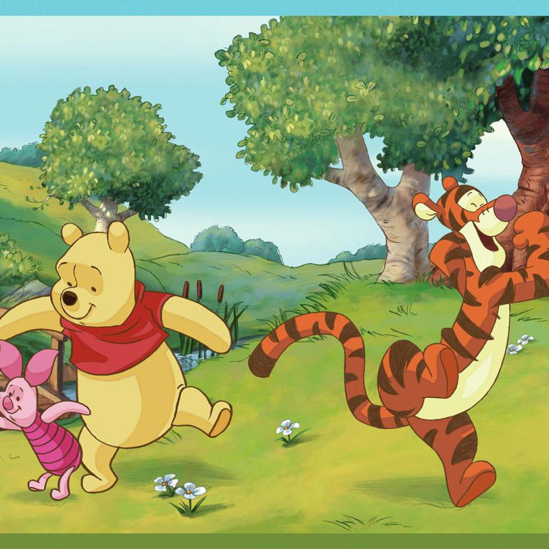 York Wallcoverings Walt Disney Kids Ii Swinging Pooh 9 Border