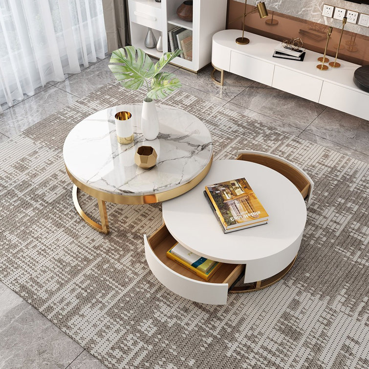 Elegant Two Piece Coffee Table Images