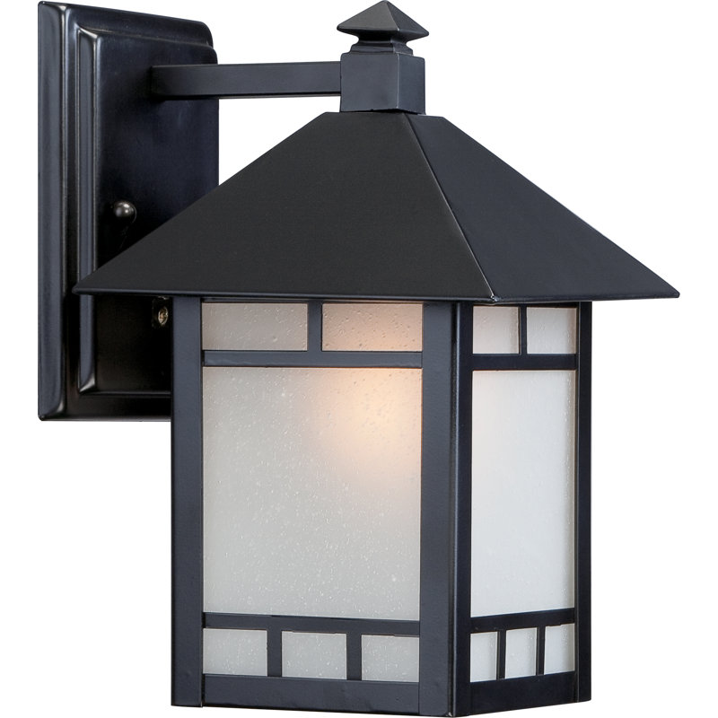 Oralia Stone Black 1 Bulb Outdoor Wall Lantern Reviews Joss Main
