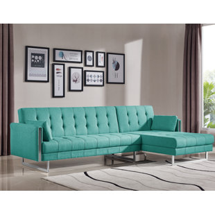 Turquoise Sectional Sofa Wayfair Latish Sleeper Sectional