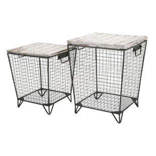 Ava Cage 2 Piece End Table Set by Woodland Imports Amazing