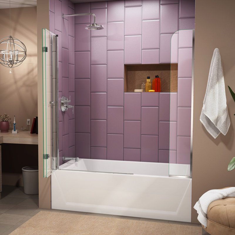 Dreamline Aqua Fold 60 X 58 Folding Tub Door Reviews Wayfair
