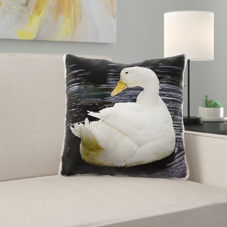 duck throw pillow