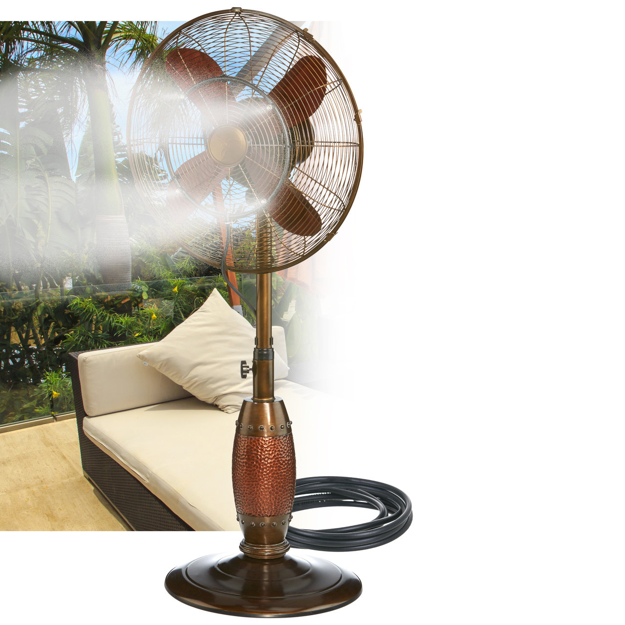 Deco Breeze Outdoor Floor Fan Misting Kit & Reviews Wayfair