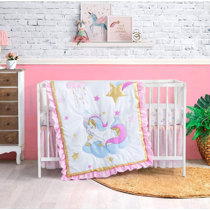 rose gold cot bedding