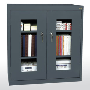 Clear View 2 Door Storage Cabinet by Sandusky Cabinets