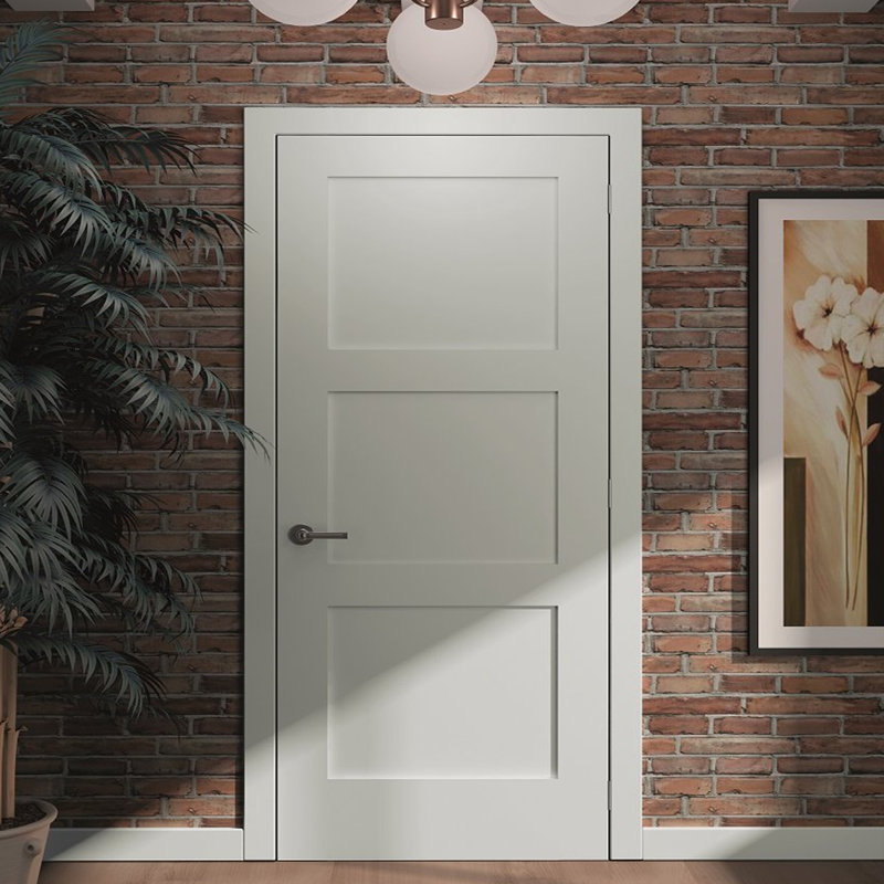 Kiby Paneled Solid Manufactured Wood Primed Shaker Standard Door