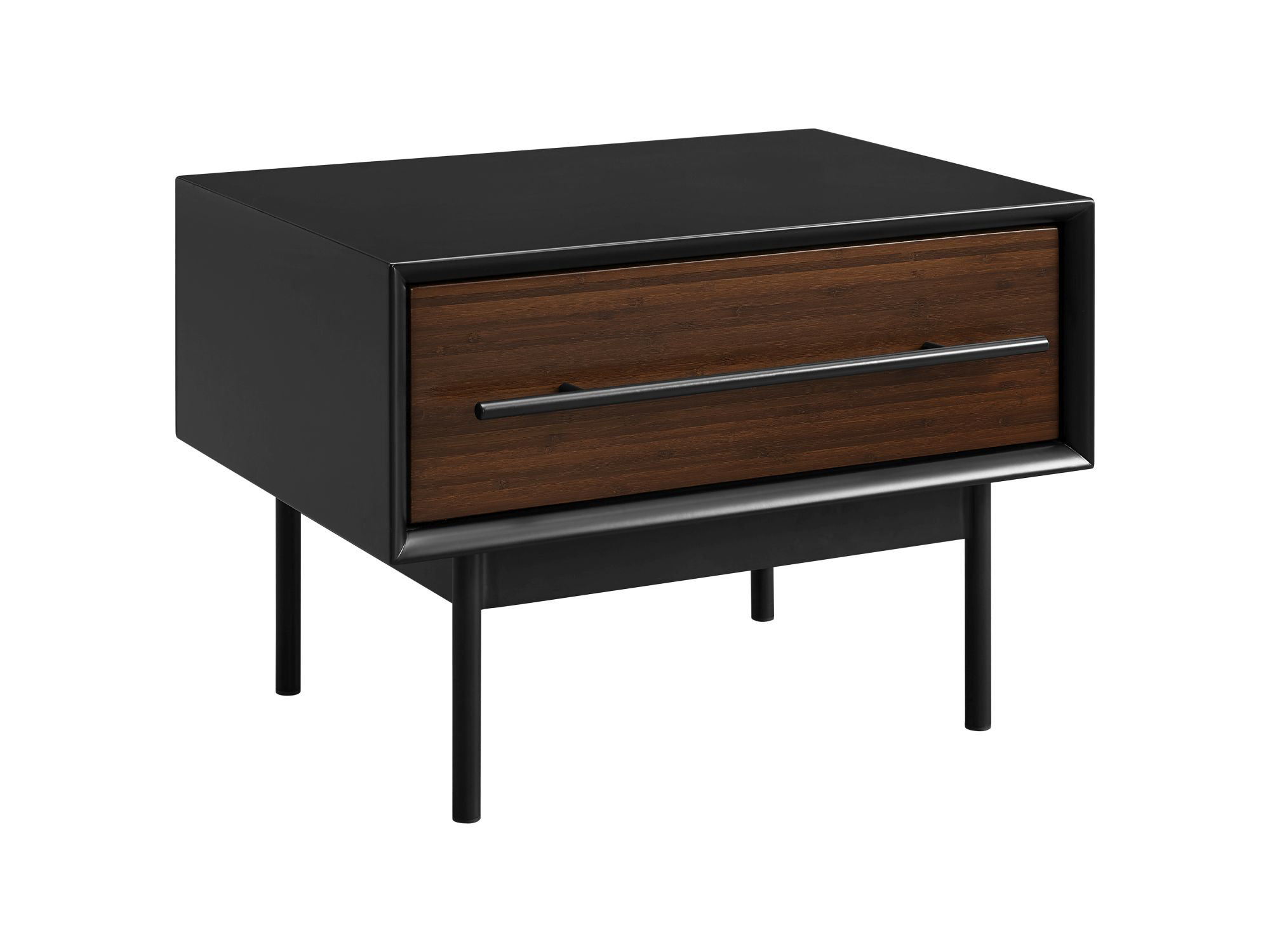 Erdem 1 Drawer Solid Wood Nightstand In Brown Allmodern