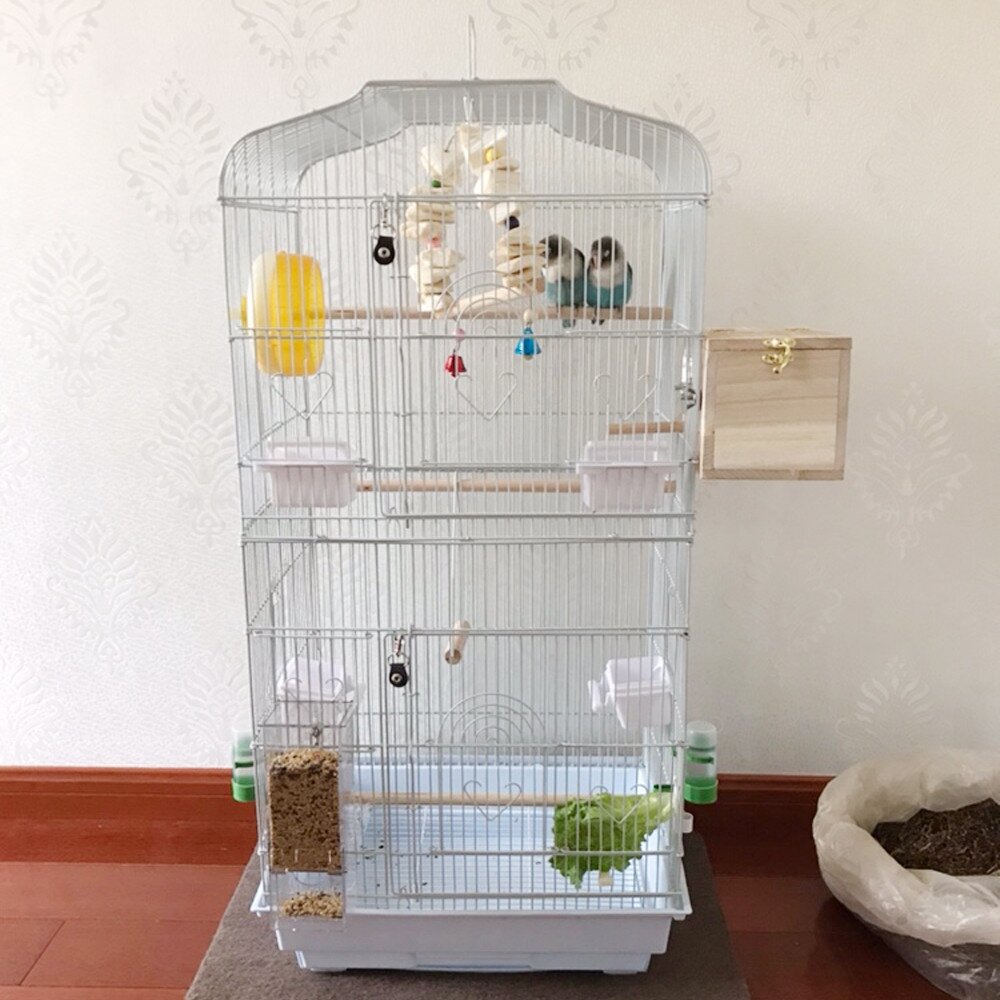 hanging bird cage for parakeets