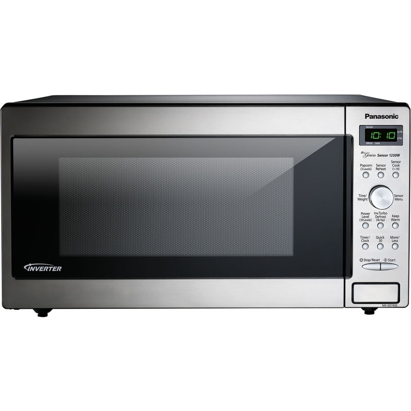 Panasonic 22 1 6 Cu Ft Countertop Microwave With Genius Sensor 1 6 Cu Ft Countertop Microwave