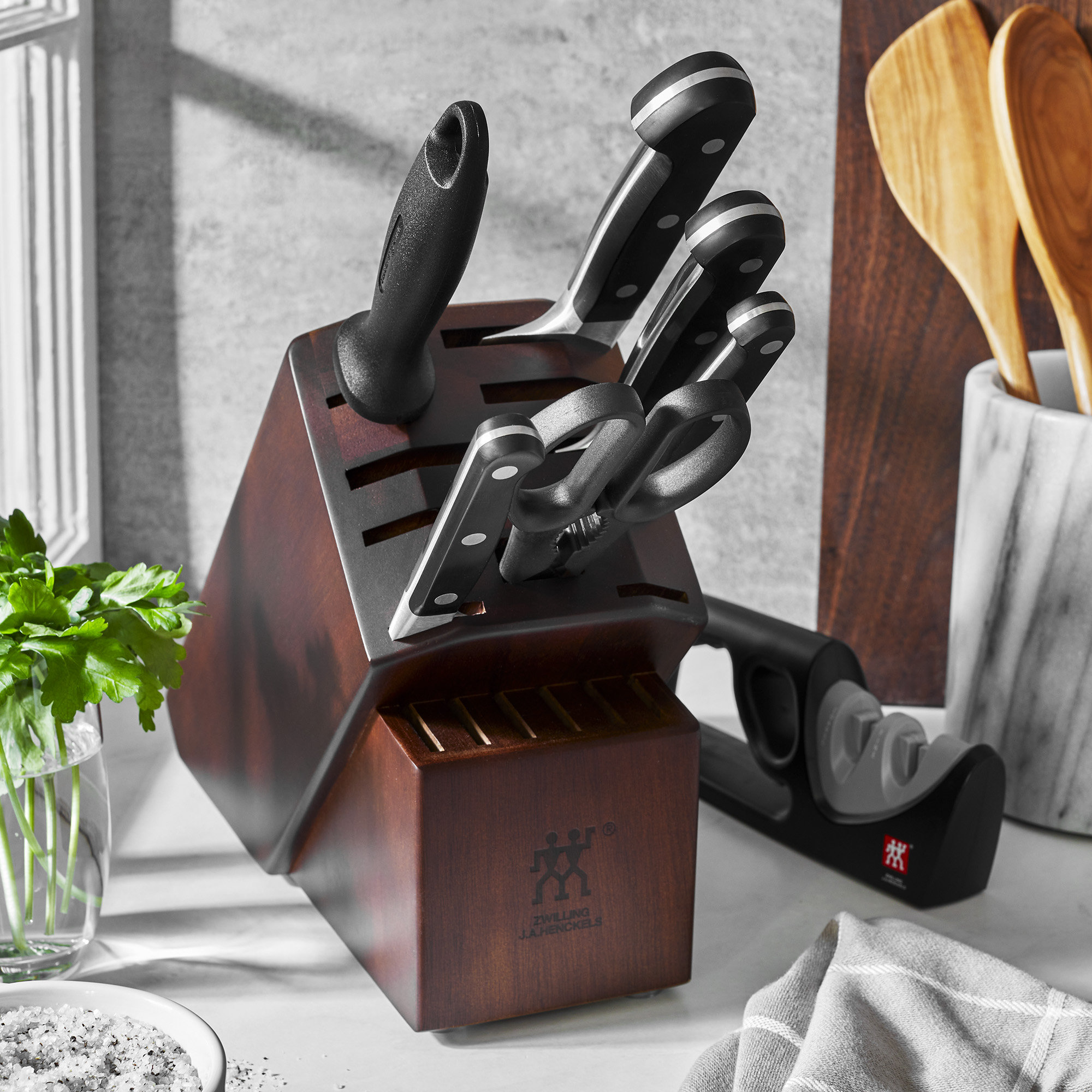 ZWILLING J.A. Henckels Zwilling Pro 7piece Knife Block Set with Bonus