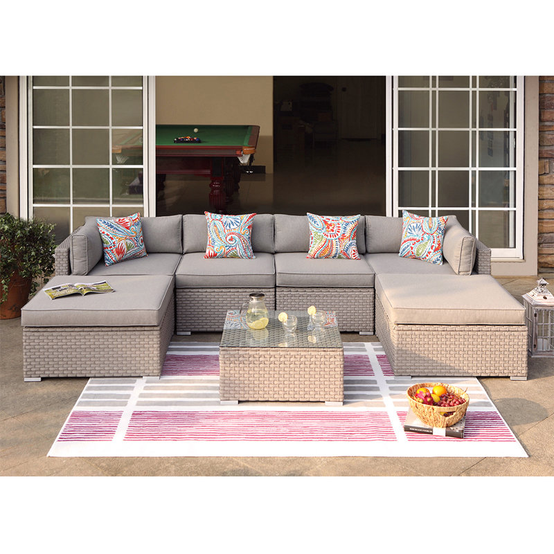 Wrought Studio Rhinegeist 7-Piece Outdoor Furniture Warm ...