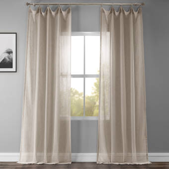 Andover Mills Musgrove Geometric Semi Sheer Grommet Curtain Panels Reviews Wayfair