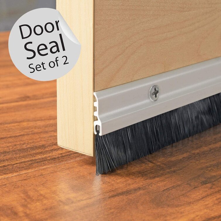 Door Seal Under Door Weather Stripping Sweep Bottom Seal Strip Draft Stopper @