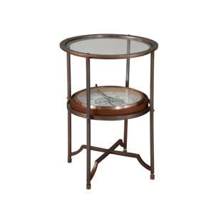 Sykes Compass End Table by Astoria Grand Wonderful