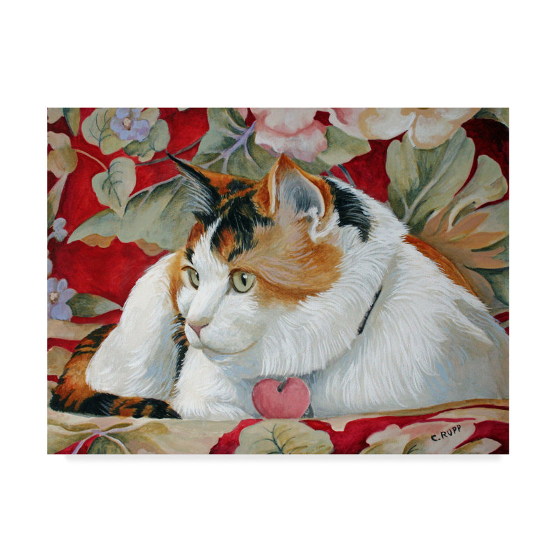 Winston Porter Callie The Calico Cat Acrylic Painting Print On