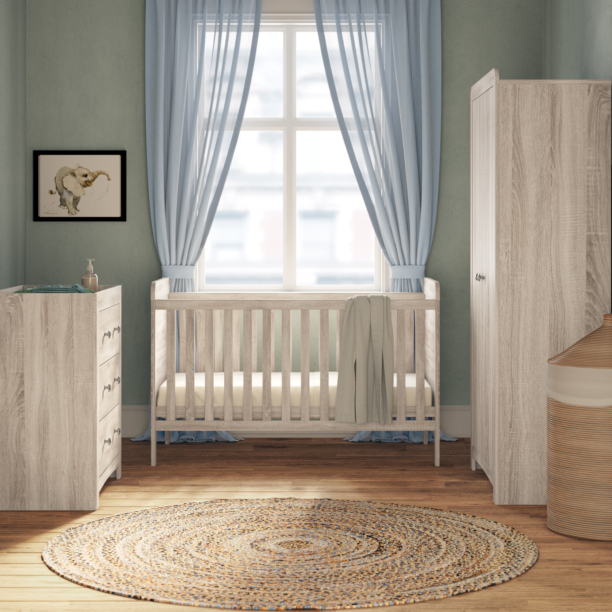 cot bed nursery set