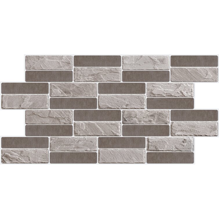 Dundee Deco Grey, Charcoal Faux Bricks, 3.2 Ft X 1.6 Ft (96Cm X 48Cm ...