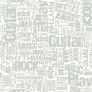 Growing Up Kids Rocker Text Sidewall Removable 33' x 20.5