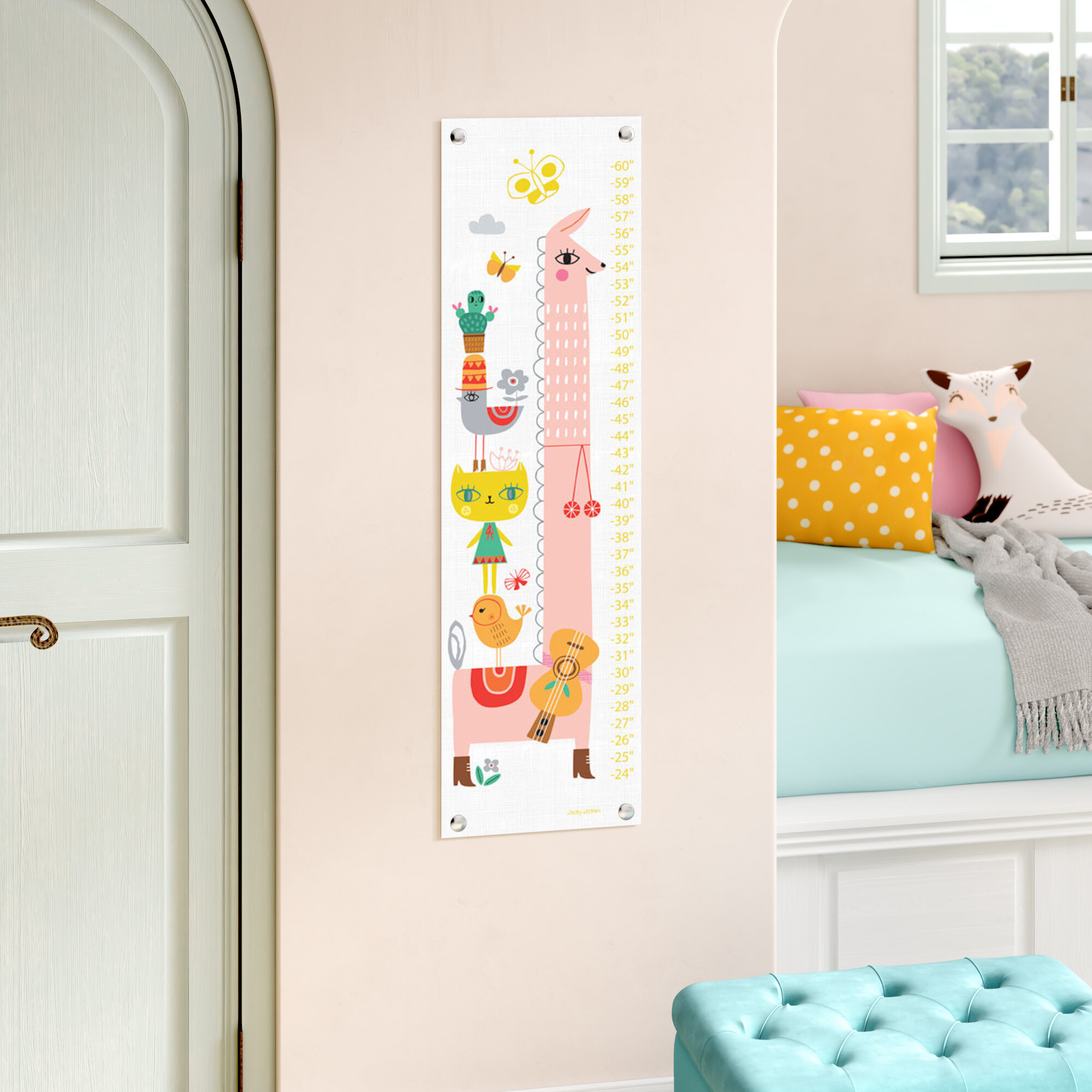 Sea Animals Dida Wooden Growth Height Chart for Kids 