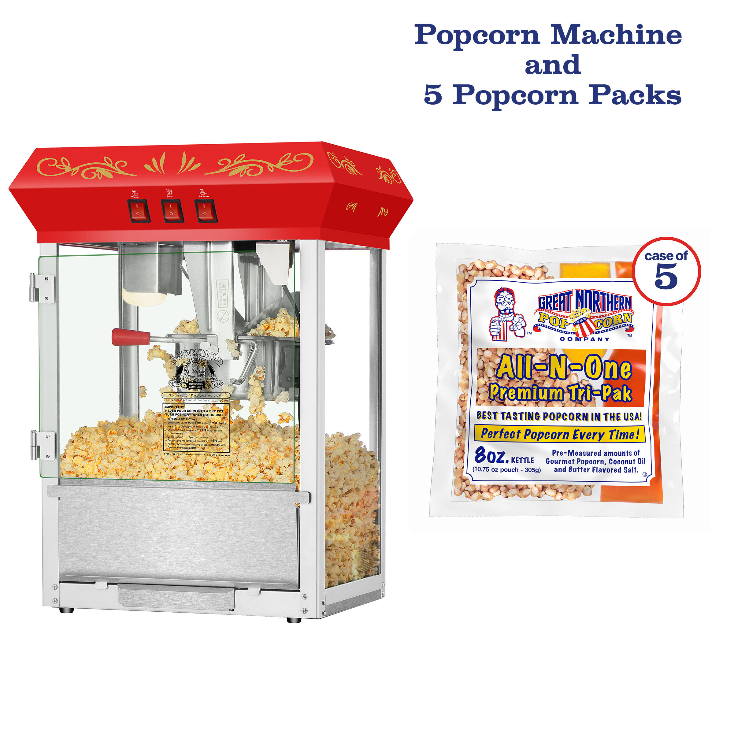 tabletop kettle popcorn machine