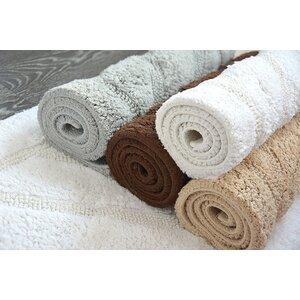 Ruby Super-Soft Hand-Tufted Natural Cotton Bath Rugs (Set of 2)