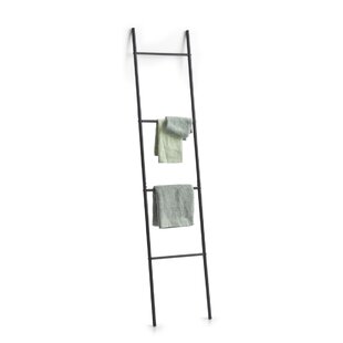 Wall-Leaning Drying Rack Stand Details about   4 Bar Chrome-Plated Bath Towel Ladder