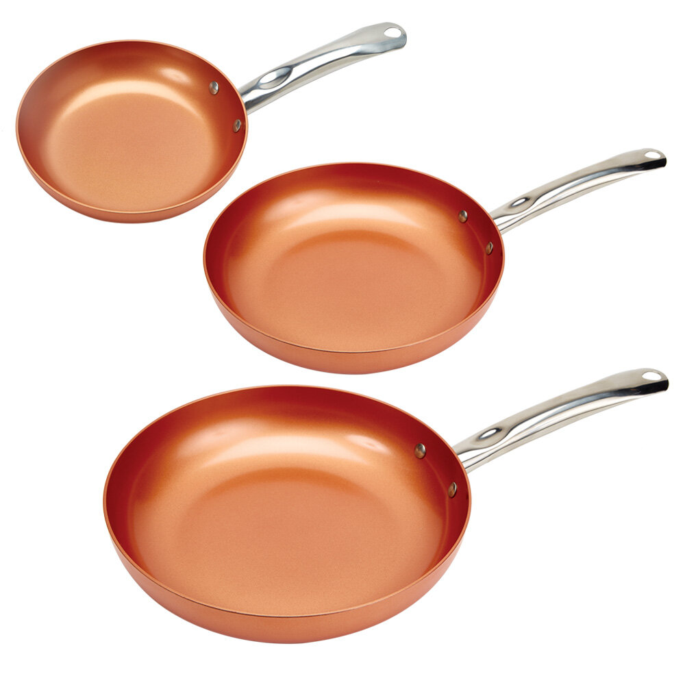 Copper Pan 8 Inch Copper Frying Pan With Lid Nonstick Frying Pans Ceramic Pan 
