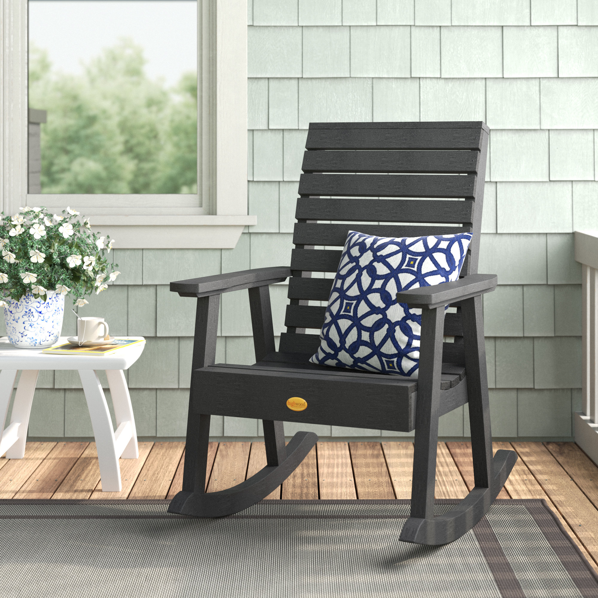 Outdoor Plastic Patio Rocking Chairs Gliders You Ll Love In 2020 Wayfair