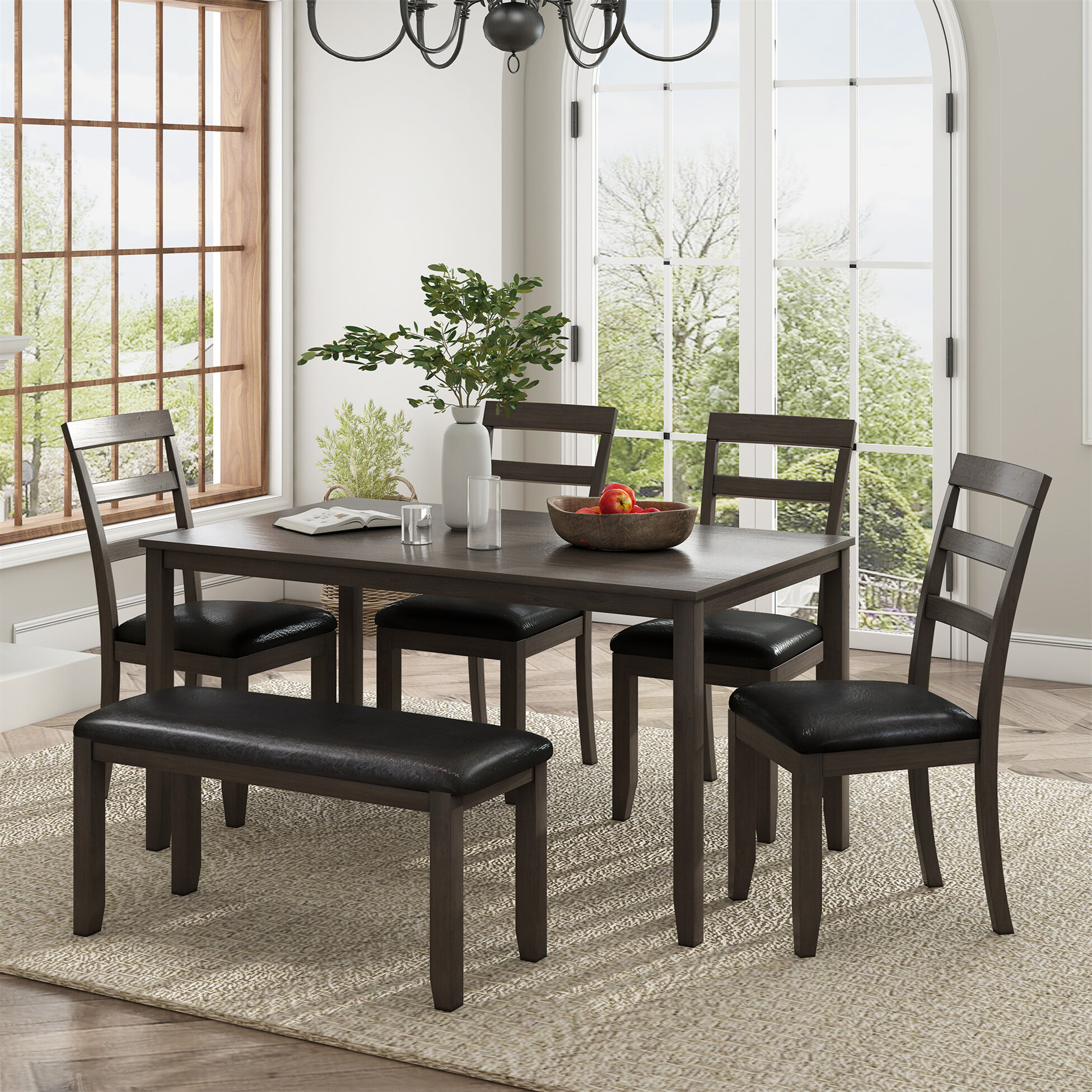 6 piece pub style dining set