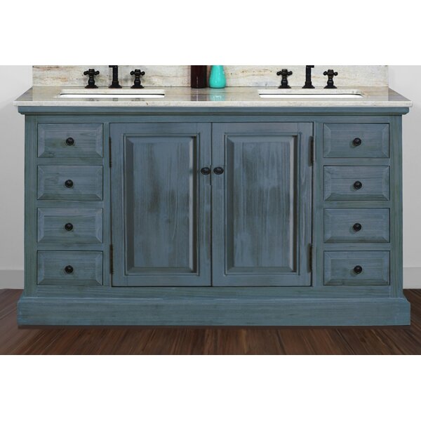 Gracie Oaks Arbogast 61" Double Bathroom Vanity | Wayfair