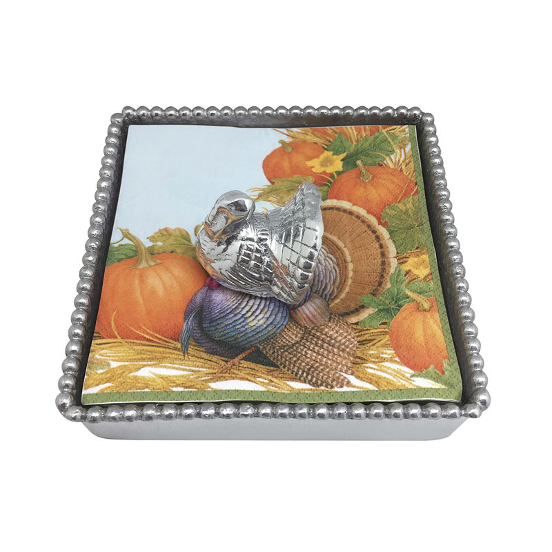 Mariposa Harvest Turkey Beaded Napkin Holder | Wayfair
