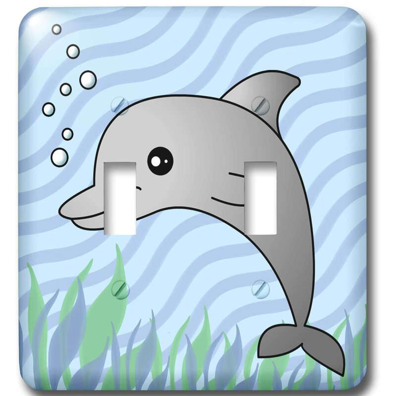 3drose Cute Dolphin Ocean 2 Gang Toggle Light Switch Wall Plate Wayfair