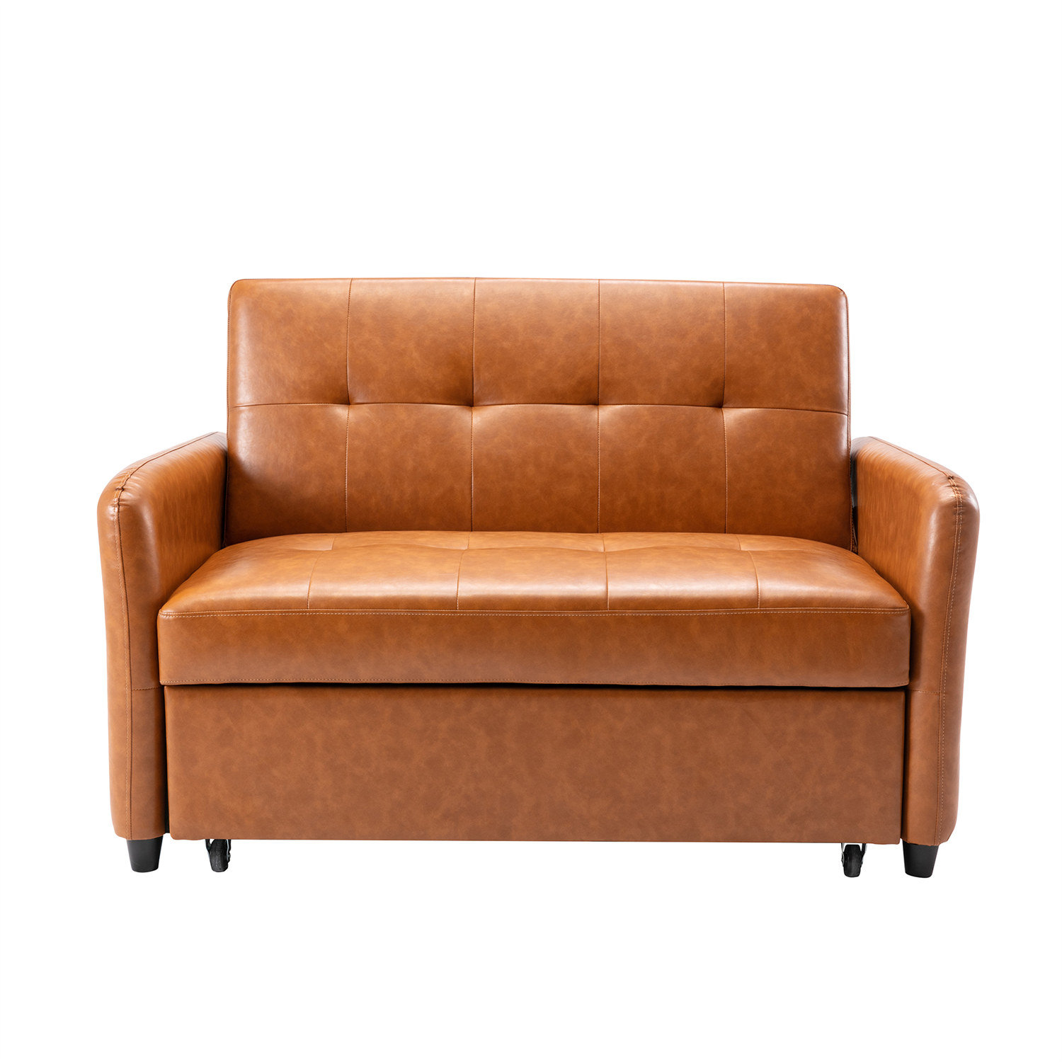 Latitude Run® 51.5'' Vegan Leather Sleeper Sofa Wayfair
