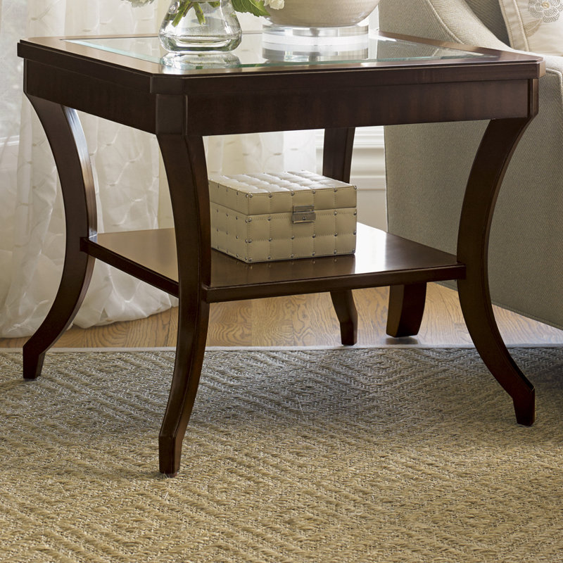 Lexington Kensington Place Glass Top End Table With Storage Reviews Wayfair Enjoy free shipping & browse our great selection of coffee tables & accent tables, console & sofa tables and more! kensington place glass top end table with storage