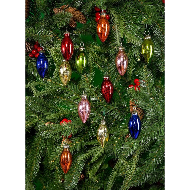 Christmas Decorations vintage tree ornaments lights 