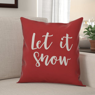 Let It Snow Pillow Wayfair