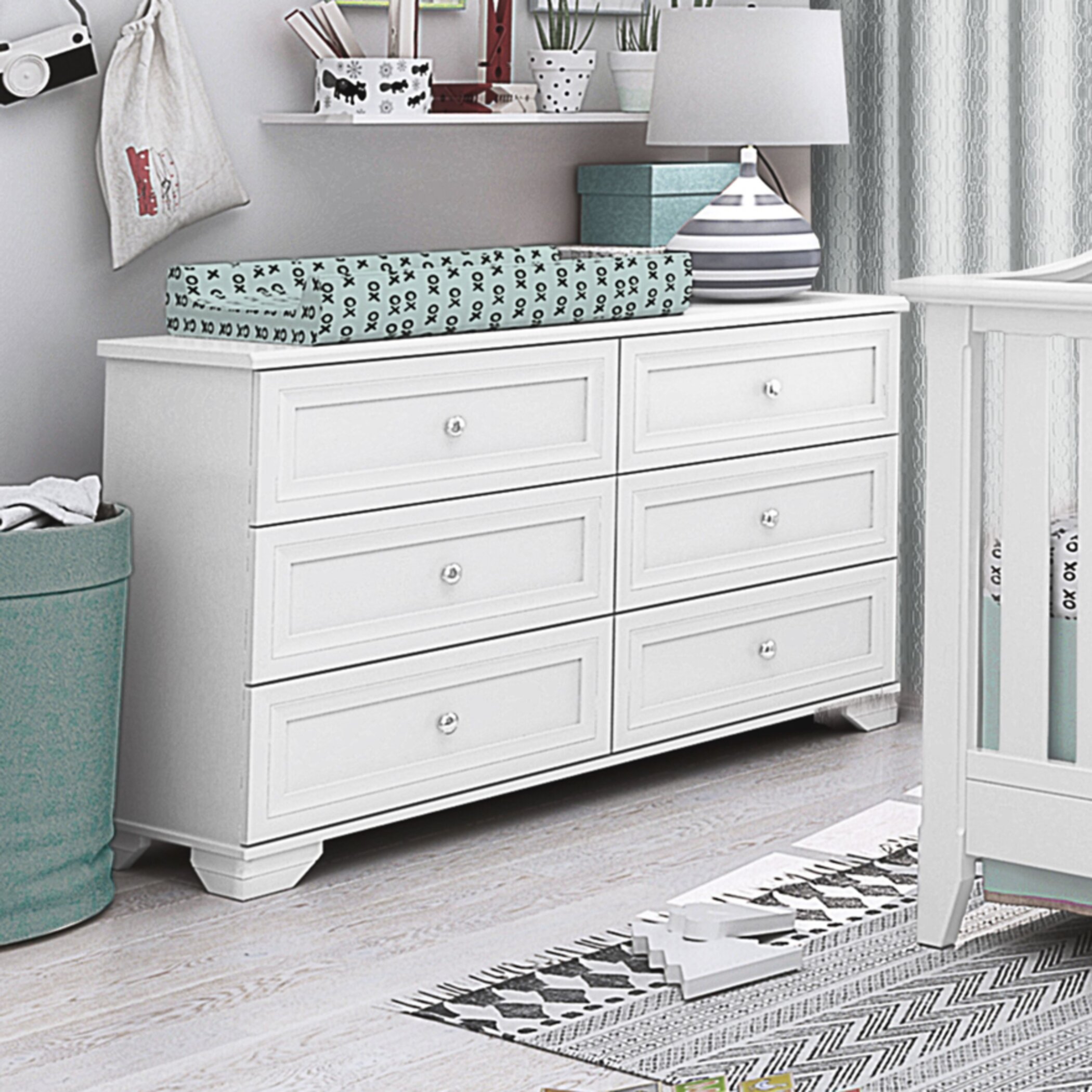 wayfair white dresser nursery