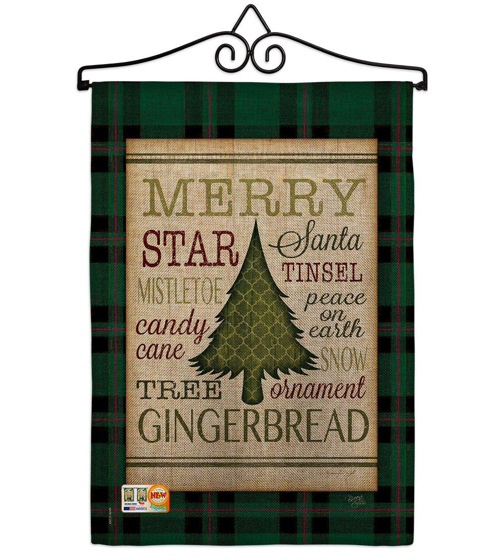 Breeze Decor Oh Christmas Tree Winter Impressions 2 Sided Burlap 19 X 13 In Garden Flag Wayfair