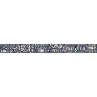 August Grove Marvin Laundry Chalkboard 15 L X 6 W Wallpaper