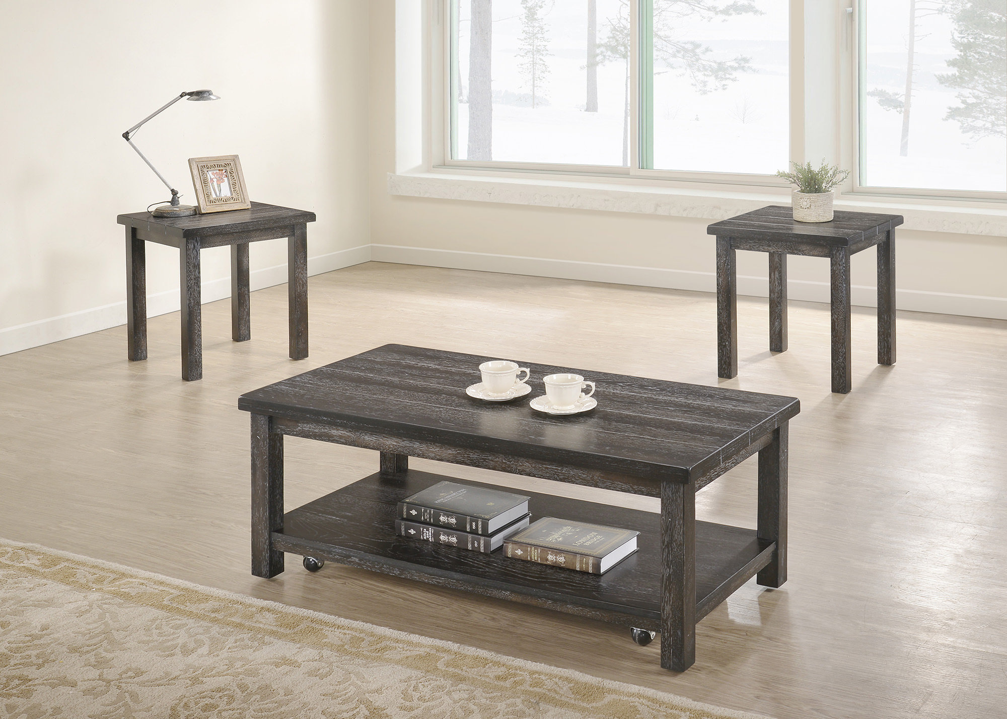 Millwood Pines Tapley 3 Piece Coffee Table Set Reviews Wayfair
