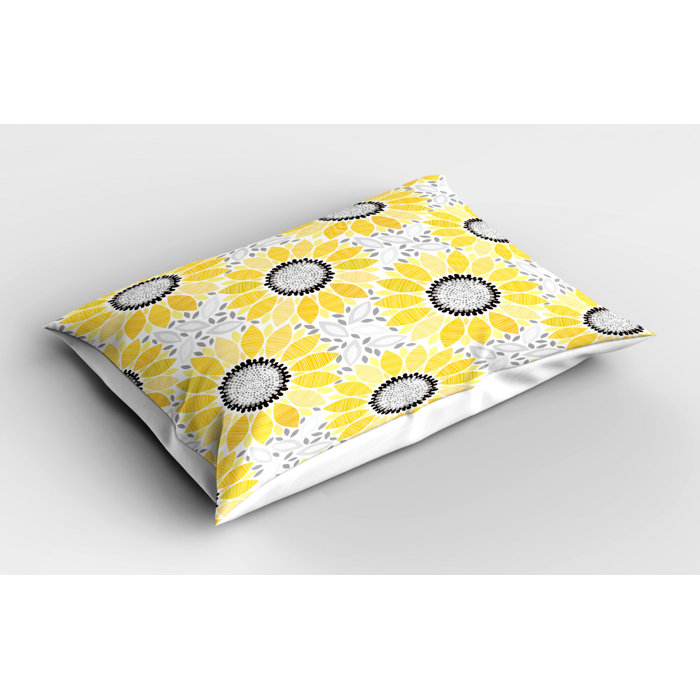 East Urban Home Ambesonne Yellow Pillow Sham Colourful