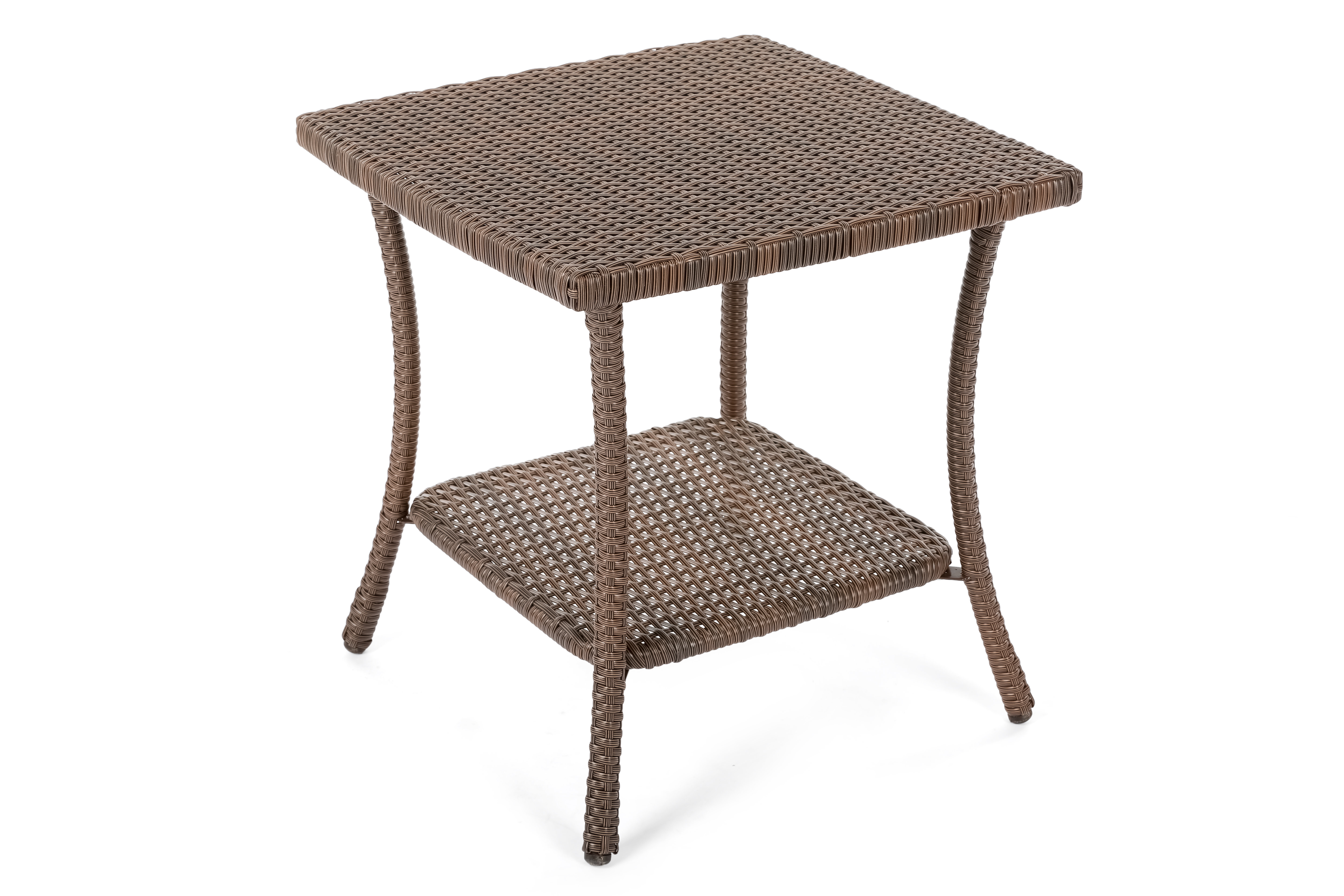 Highland Dunes Denham Wicker Side Table & Reviews Wayfair