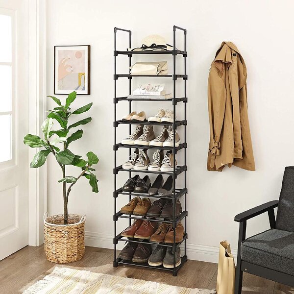 Extra Shelf for Shoe Rack in White Powder Coated Steel 58 W x 15 D Inches 