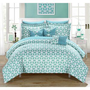 Stefanie 10 Piece Reversible Comforter Set