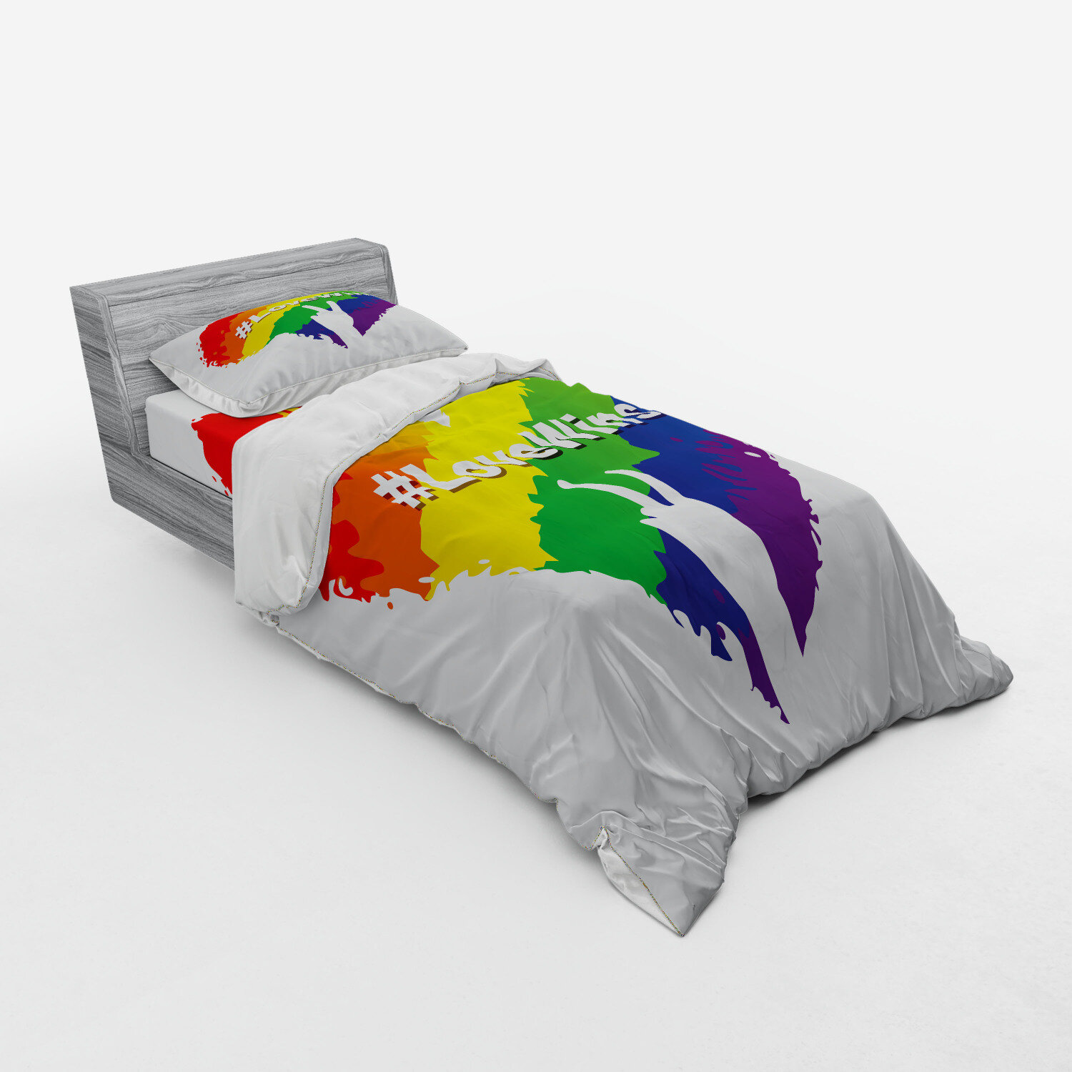 East Urban Home Pride Illustration Of Heart Lgbt Colors Love Wins