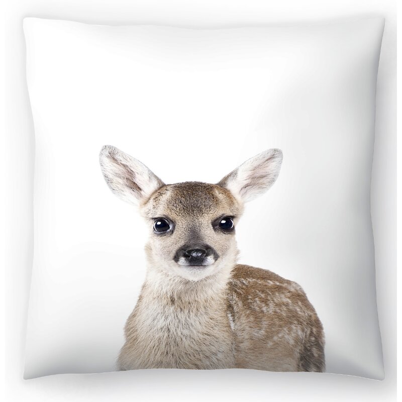 fawn throw pillow