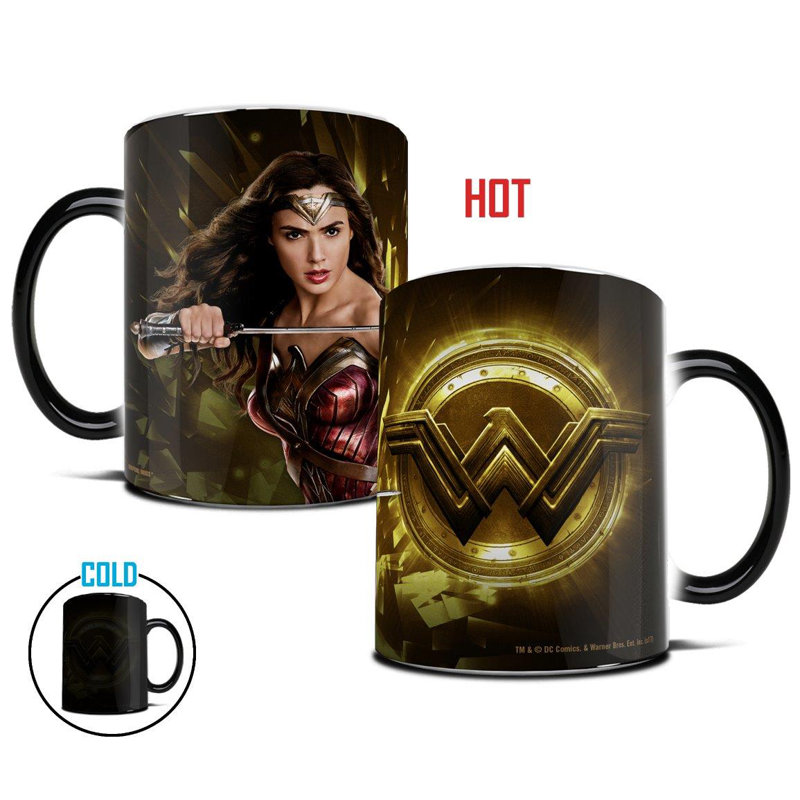 Morphing Mugs Justice League Wonder Woman Logo Coffee Mug Wayfair Justice League Wonder Woman Logo Coffee Mug