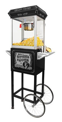 popcorn machine on wheels
