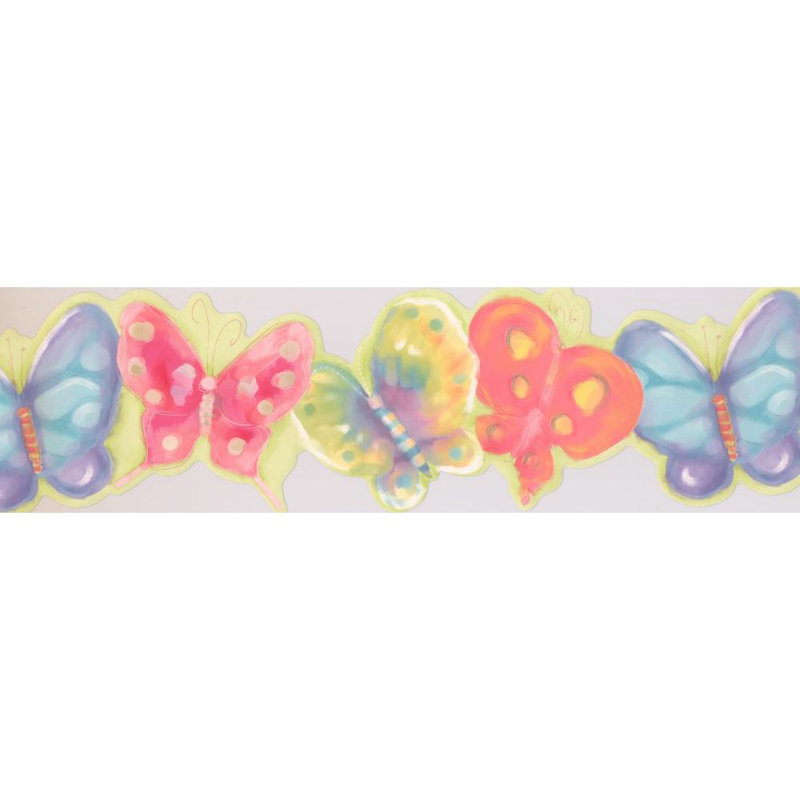Harriet Bee Canady Butterfly 15 L X 7 W Wallpaper Border Wayfair